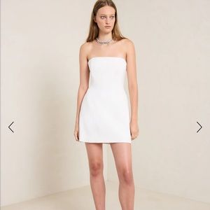 A.L.C. Elsie Strapless Mini Dress in White (Worn once and dry cleaned!)